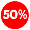 Adhésif rond pourcentage soldes Ø 32 cm pour boutique ou rayon