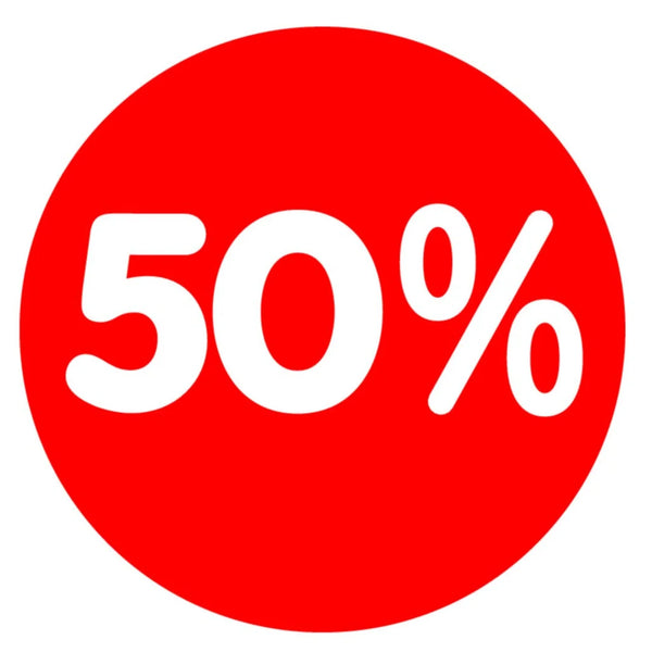 Adhésif rond pourcentage soldes Ø 32 cm pour boutique ou rayon