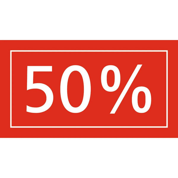 Adhésif soldes rouge-rubis translucide posé en vitrine de commerce, affichage promotion professionnel