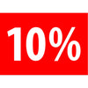 Affiche carton A4 rigide rouge impression 10 % pour soldes en magasin