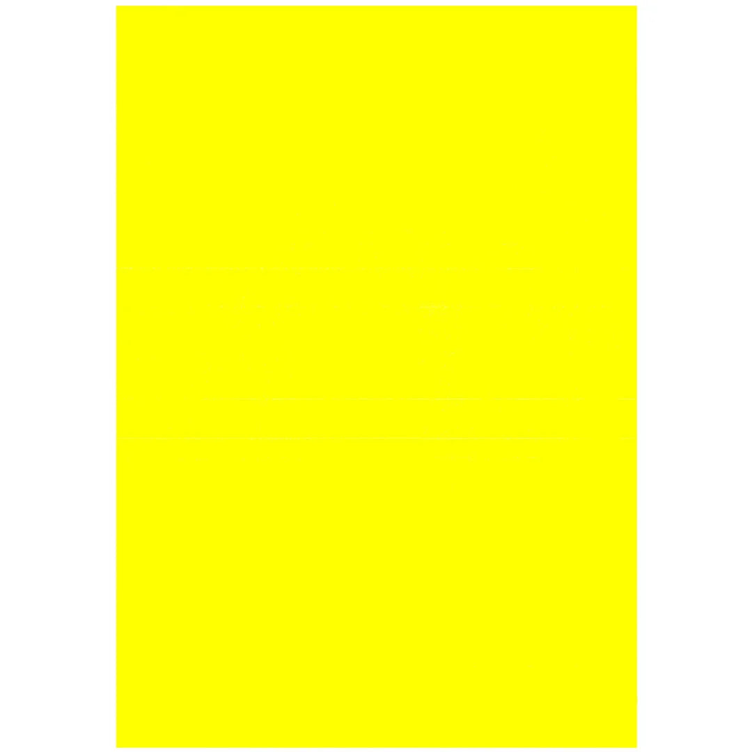 Affiche papier fluo jaune uni grand format 70x100 cm pour soldes et promotions en boutique