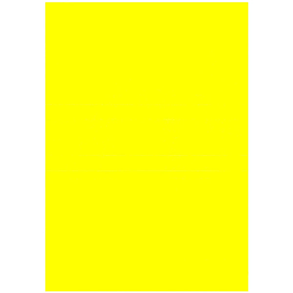 Affiche papier fluo jaune uni grand format 70x100 cm pour soldes et promotions en boutique