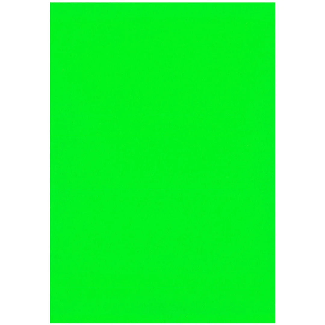Affiche papier fluo vert uni grand format 70x100 cm pour signalétique promotionnelle en magasin