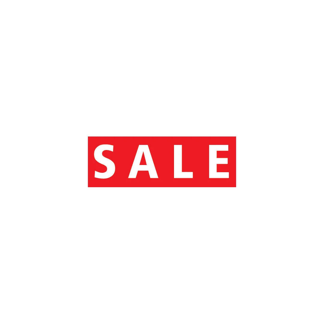 Affiche papier Sale rouge format 21x59 cm pour signalétique de soldes en magasin