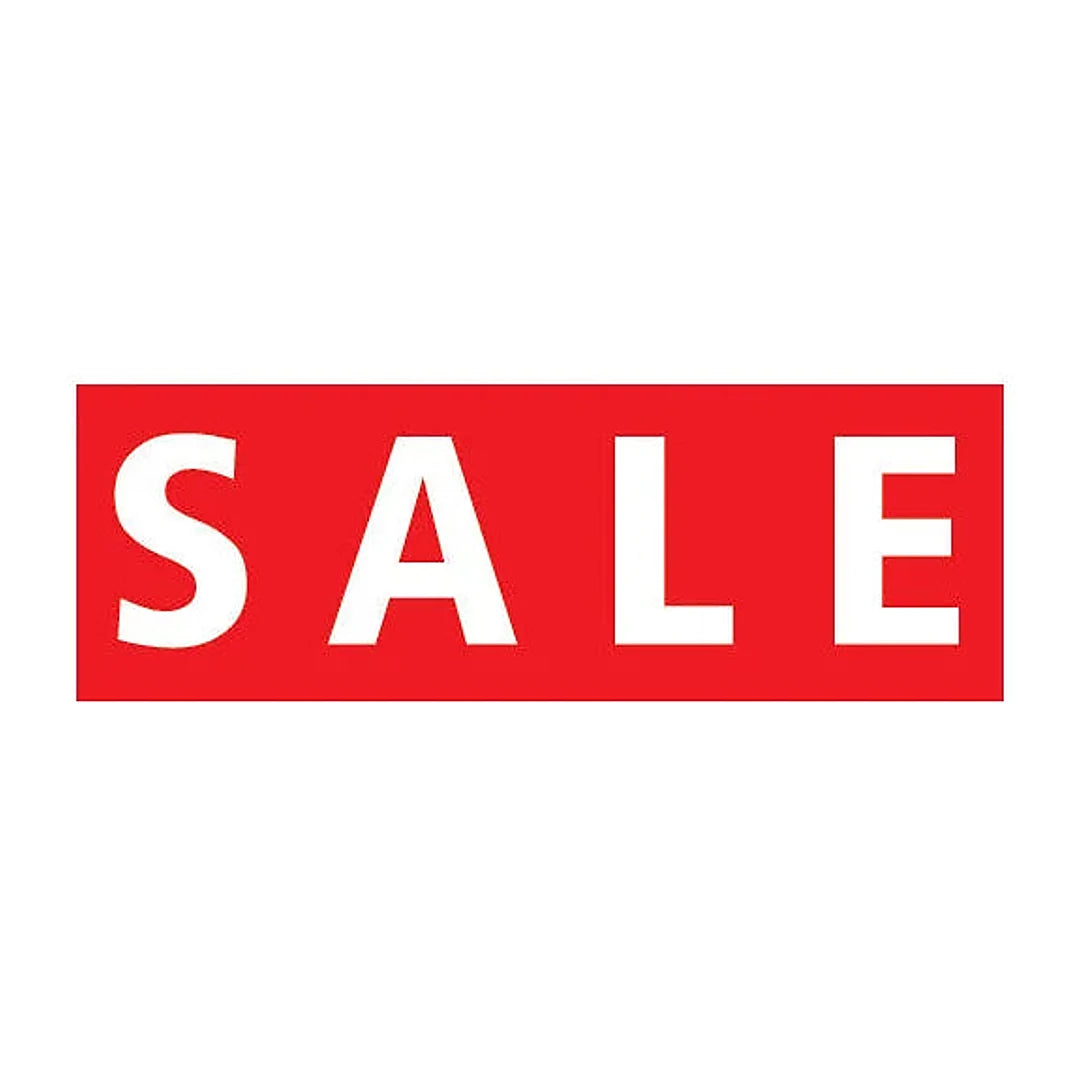 Affiche papier Sale rouge format 21x59 cm pour signalétique de soldes en magasin