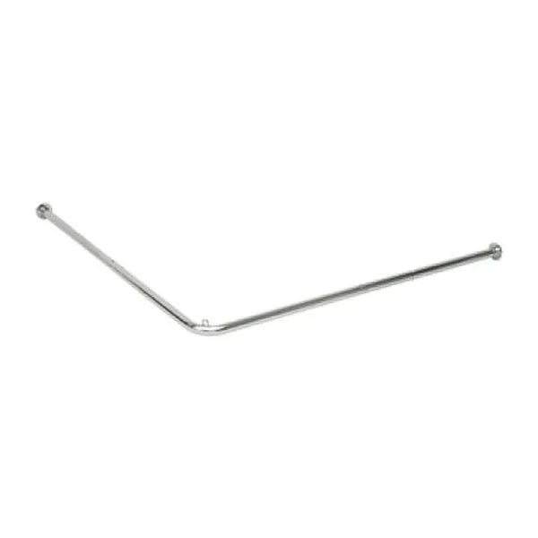 Arc d'angle pour cabine d'essayage en tube chromé Ø25 mm, quart de cercle 980 × 980 mm, référence ST801
