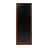 Ardoise murale professionnelle en bois dur laqué marron foncé 56 x 150 cm avec kit d'accroche