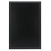 Ardoise murale en bois laqué noir format 40x60 cm avec surface mélaminée, idéale pour boutique ou restaurant