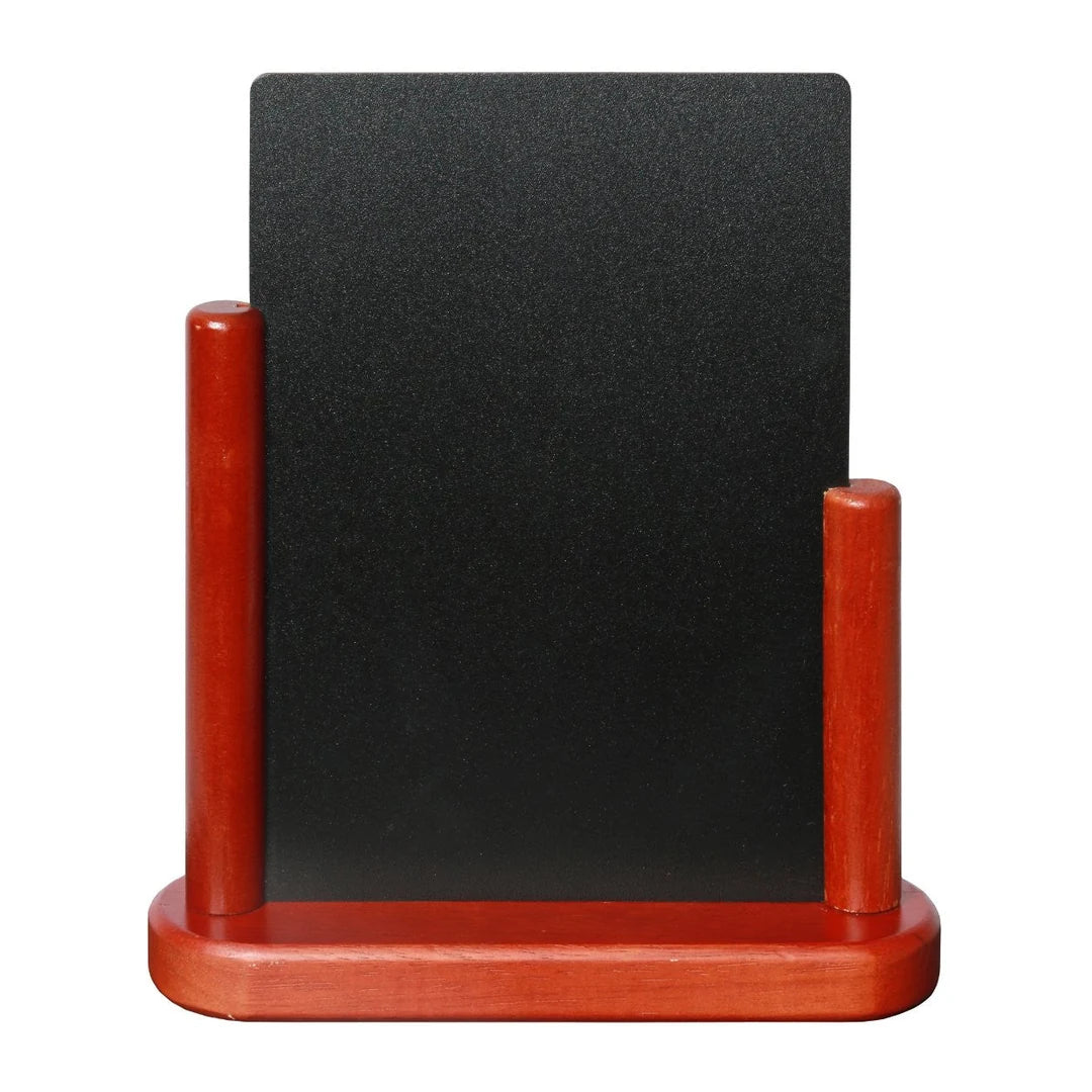 Ardoise de table acajou format 15x21 cm pour signalétique en boutique ou restaurant