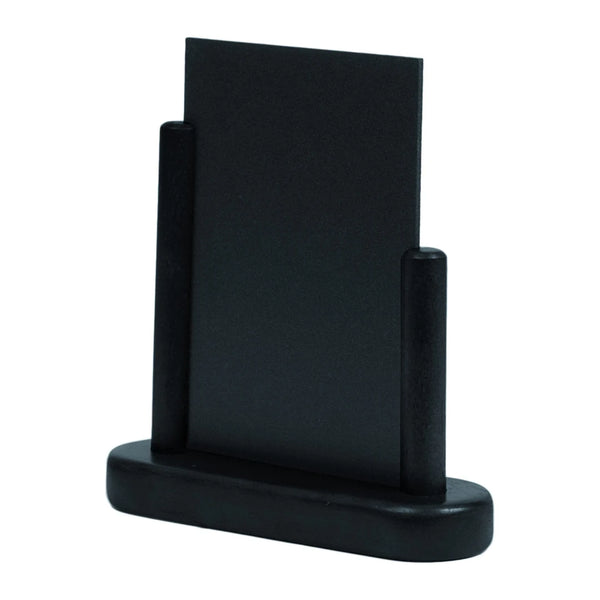 Ardoise de table noire en bois laqué format 10x15 cm pour comptoir ou présentoir