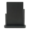 Ardoise de table noire en bois laqué format 15x21 cm, surface mélamine réinscriptible