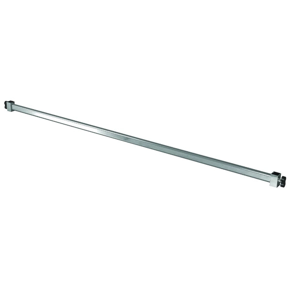 Barre intermédiaire en métal chromé 100 cm pour portant Z ST020R, second niveau d'accrochage textile
