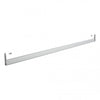 Barre penderie sous rayon pour système Bigshop, tube métal rectangulaire 30×10 mm, disponible en 60 et 100 cm