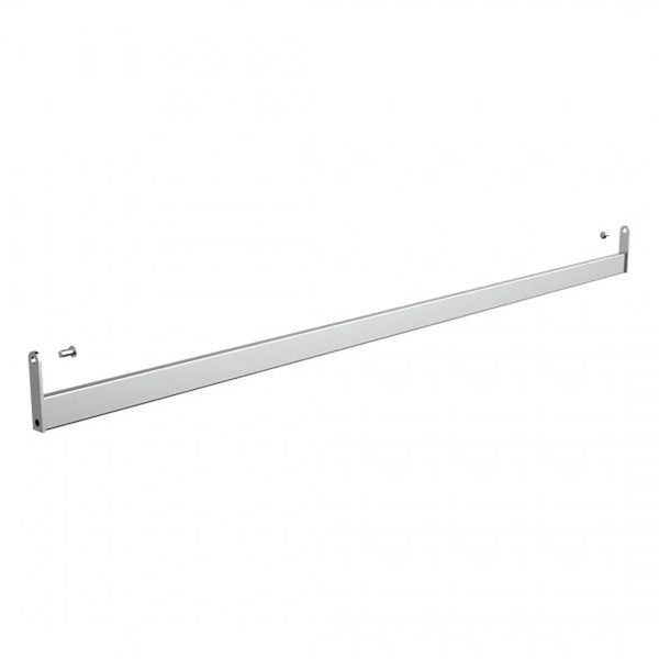 Barre penderie sous rayon pour système Bigshop, tube métal rectangulaire 30×10 mm, disponible en 60 et 100 cm