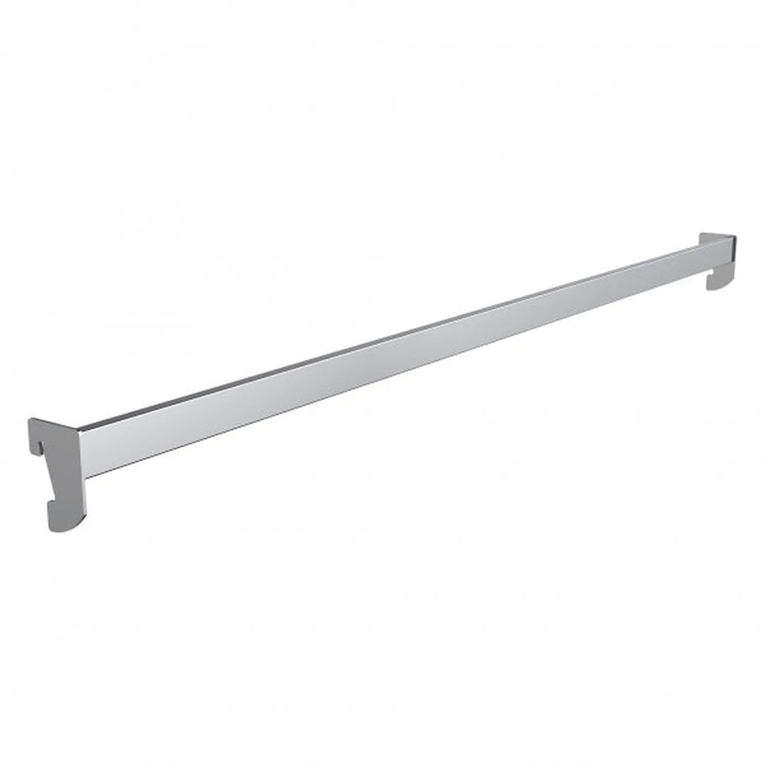 Barre rapprochée pour système Bigshop en tube 30×10 mm, disponible en chromé, noir mat, blanc mat, or mat et cuivre mat