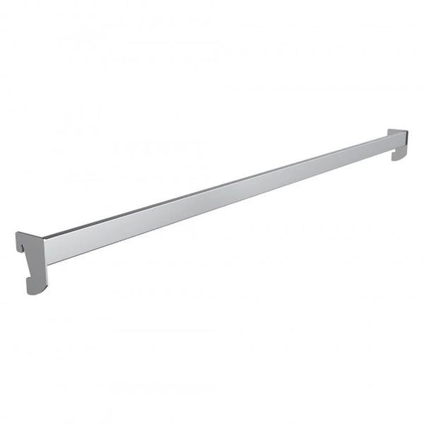 Barre rapprochée pour système Bigshop en tube 30×10 mm, disponible en chromé, noir mat, blanc mat, or mat et cuivre mat