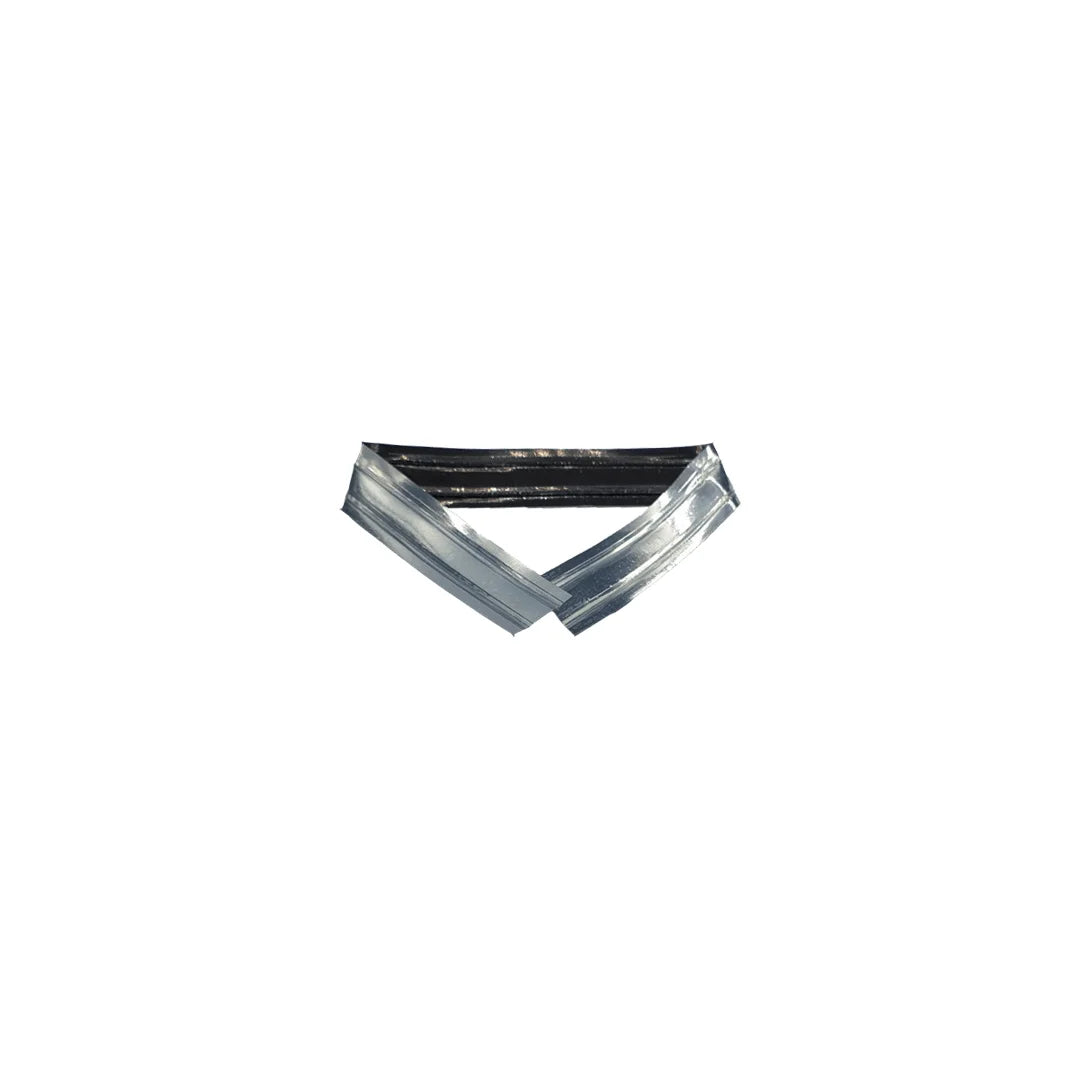 Barrettes de fermeture pour sachets confiseur et SOS, coloris argent et noir, lot de 100 pièces