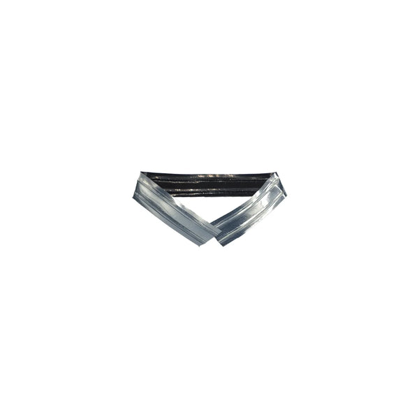 Barrettes de fermeture pour sachets confiseur et SOS, coloris argent et noir, lot de 100 pièces