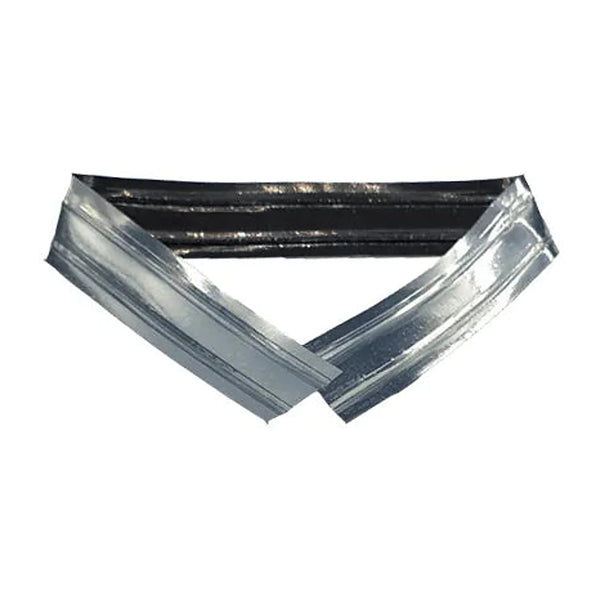 Barrettes de fermeture pour sachets confiseur et SOS, coloris argent et noir, lot de 100 pièces