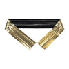 Barrettes de fermeture pour sachets confiseur et SOS, coloris or et noir, lot de 100 pièces