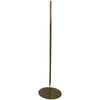 Base ronde en acier brossé Ø 29,5 cm pour buste mannequin, format vitrine