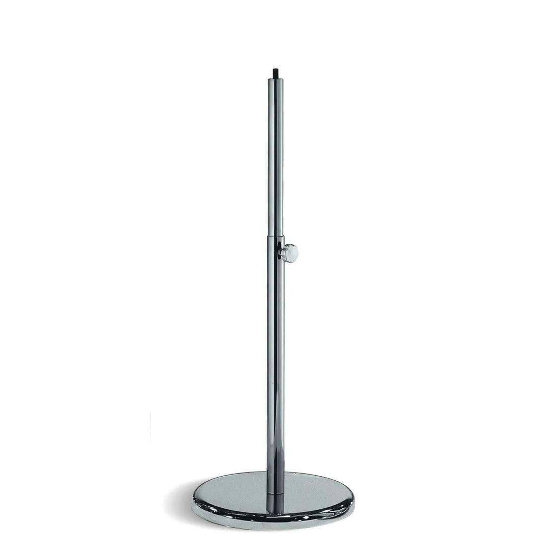 Base chromée à attache jambe ronde pour mannequin enfant gamme Energy, formats 3-5 ans et 6-12 ans