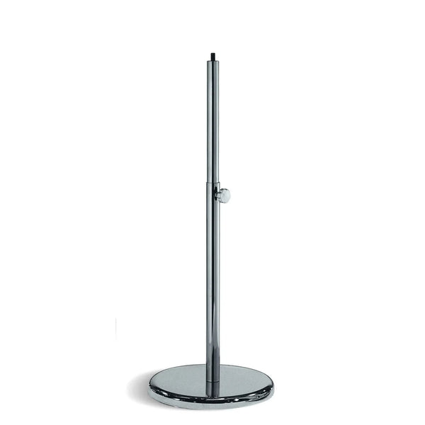 Base chromée à attache jambe ronde pour mannequin enfant gamme Energy, formats 3-5 ans et 6-12 ans