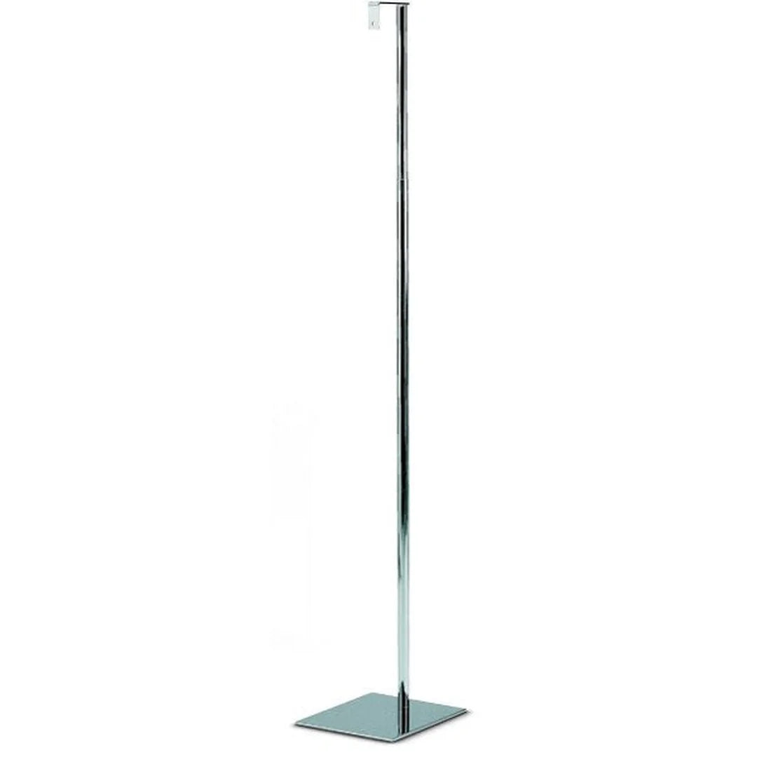 Base métallique chromée pour torse Energy avec fixation attache nuque, hauteur réglable 140-180 cm