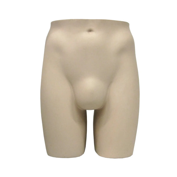 Bassin homme à poser teinte chair en acrylique, présentoir compact pour sous-vêtements masculins