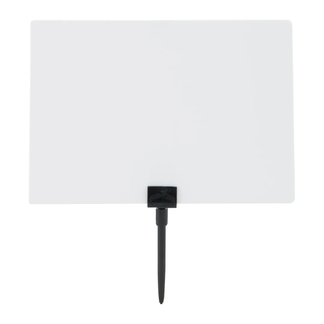 Bâtonnets pour ardoise tag noirs en plastique – lot de 20 – accessoire signalétique magasin