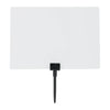 Bâtonnets pour ardoise tag noirs en plastique – lot de 20 – accessoire signalétique magasin
