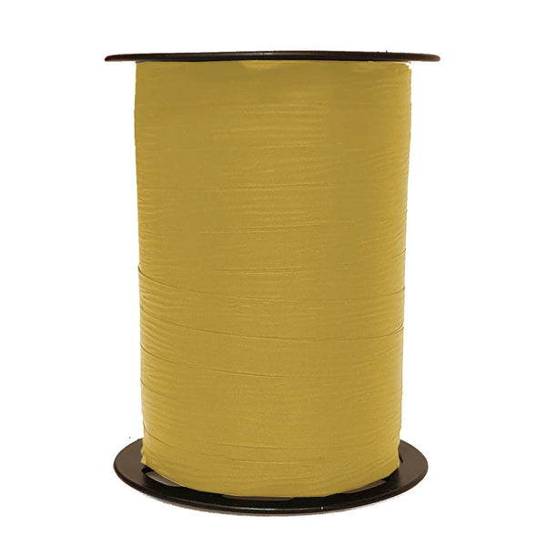 Bolduc crépon mat beige bobine 250 m ruban emballage boutique
