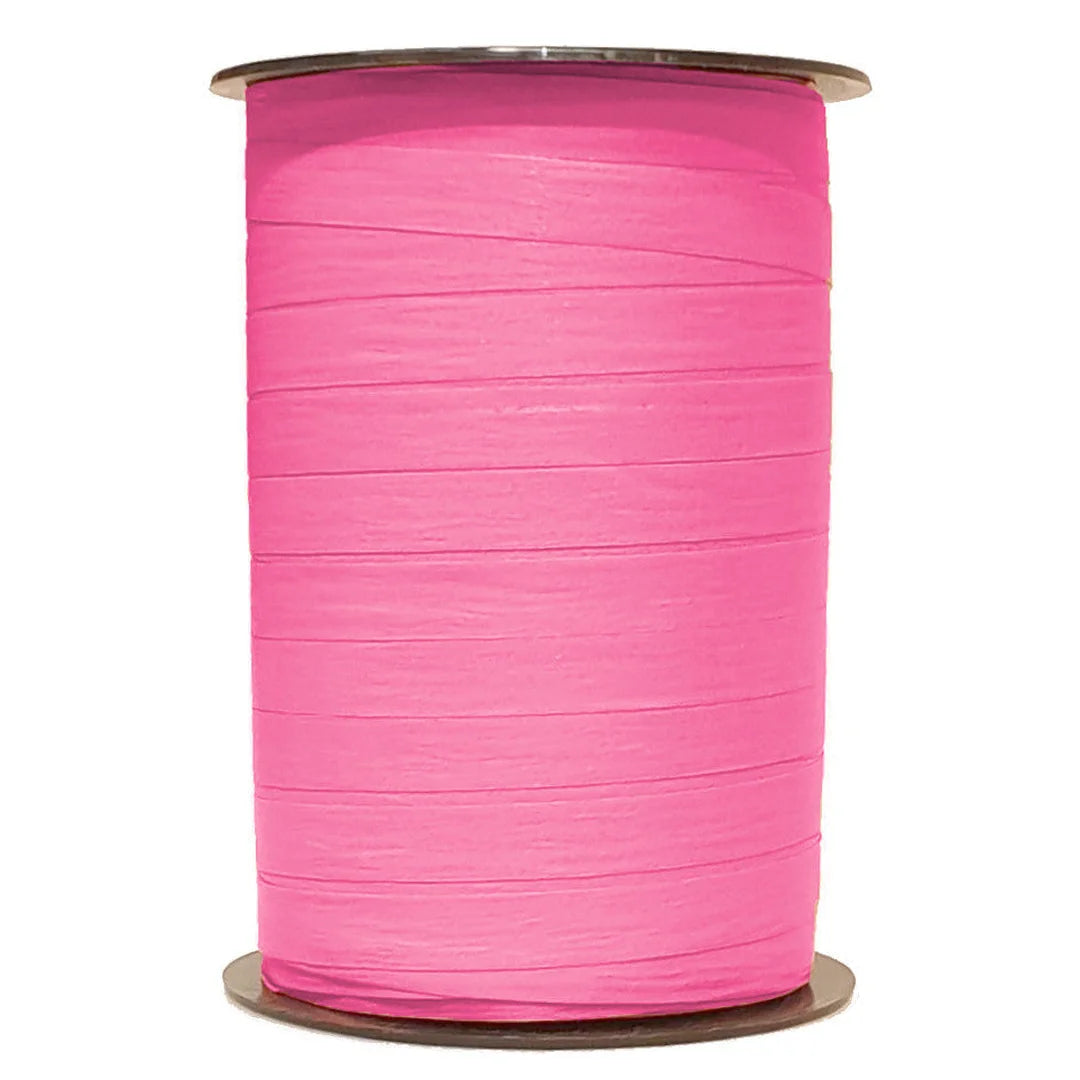 Bolduc crépon mat jacinthe bobine 250 m pour fleuriste et commerce de fleurs