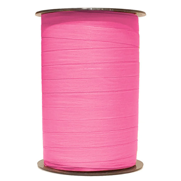 Bolduc crépon mat jacinthe bobine 250 m pour fleuriste et commerce de fleurs