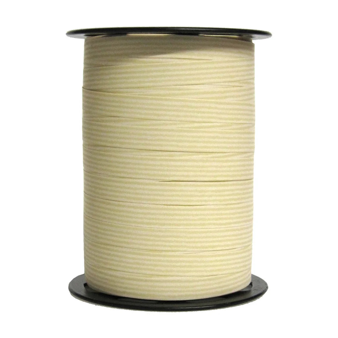 Bolduc crépon mat kraft bobine 250 m pour emballage naturel et épicerie fine