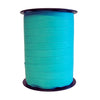 Bolduc crépon mat lagon bobine 250 m ruban bleu-vert emballage professionnel