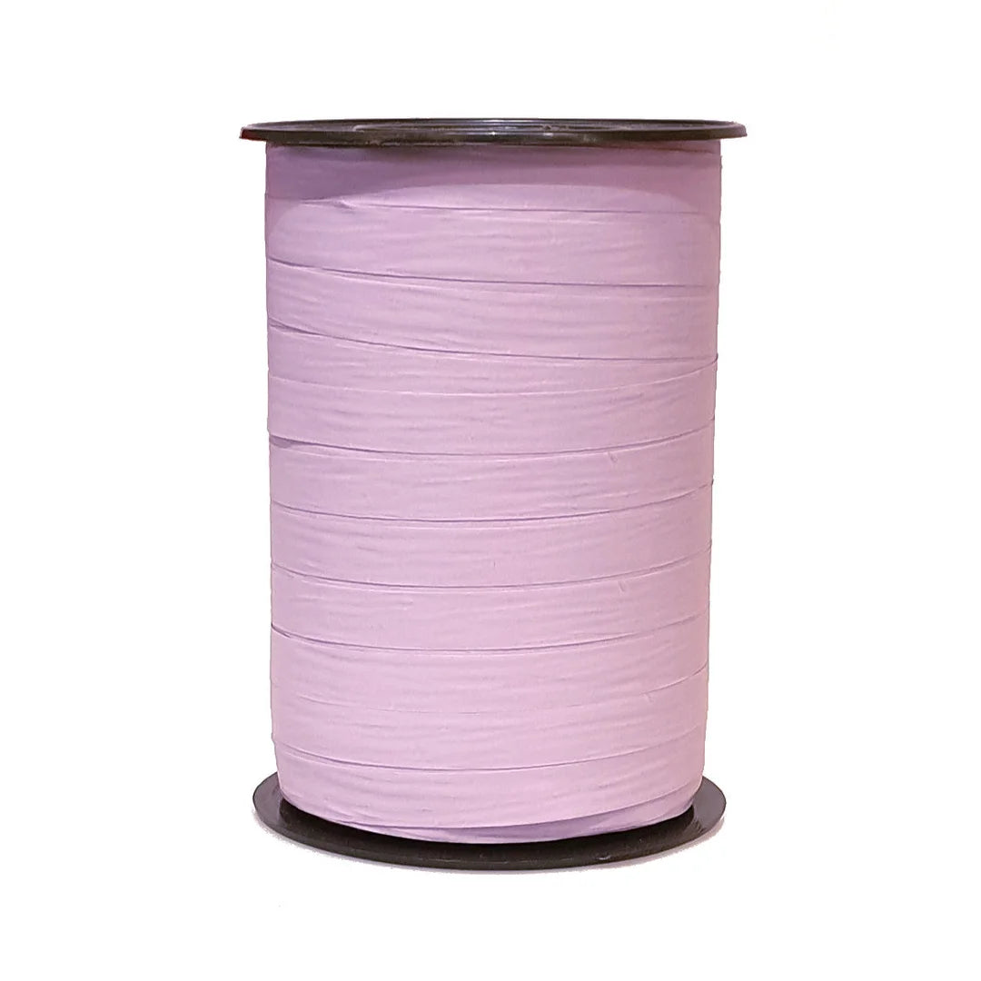 Bolduc crépon mat lilas bobine 250 m ruban décoratif emballage professionnel
