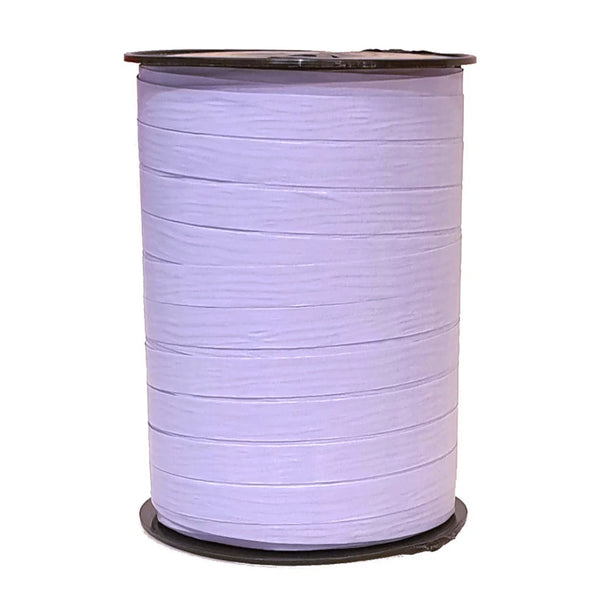 Bolduc crépon mat mauve bobine 250 m pour emballage cadeau professionnel