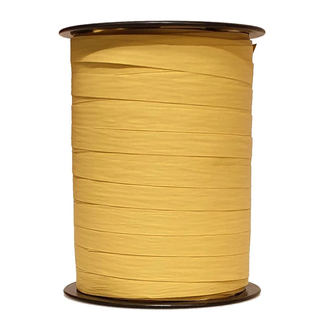 Bolduc crépon mat naturel bobine 250 m finition mat pour emballage artisanal