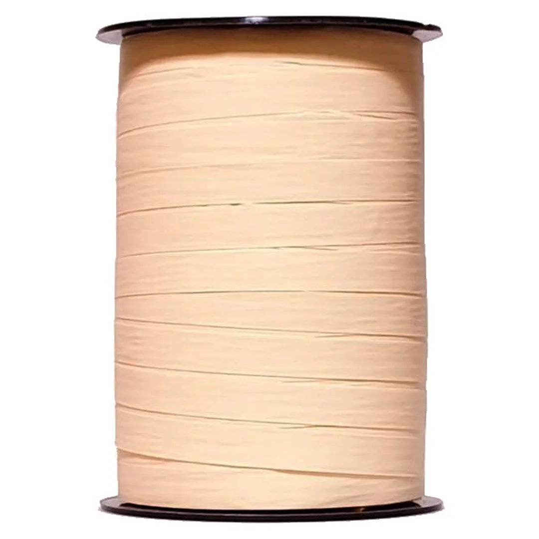 Bolduc crépon mat saumon bobine 250 m ruban emballage boutique cadeaux