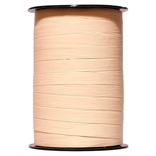 Bolduc crépon mat saumon bobine 250 m ruban emballage boutique cadeaux