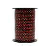 Bolduc imprimé cœurs rouge sur fond noir, largeur 10 mm, bobine 225 m