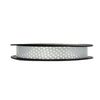 Bobine de bolduc imprimé étoile 25 mm × 50 m, finition miroir argent et or pour emballage cadeau professionnel