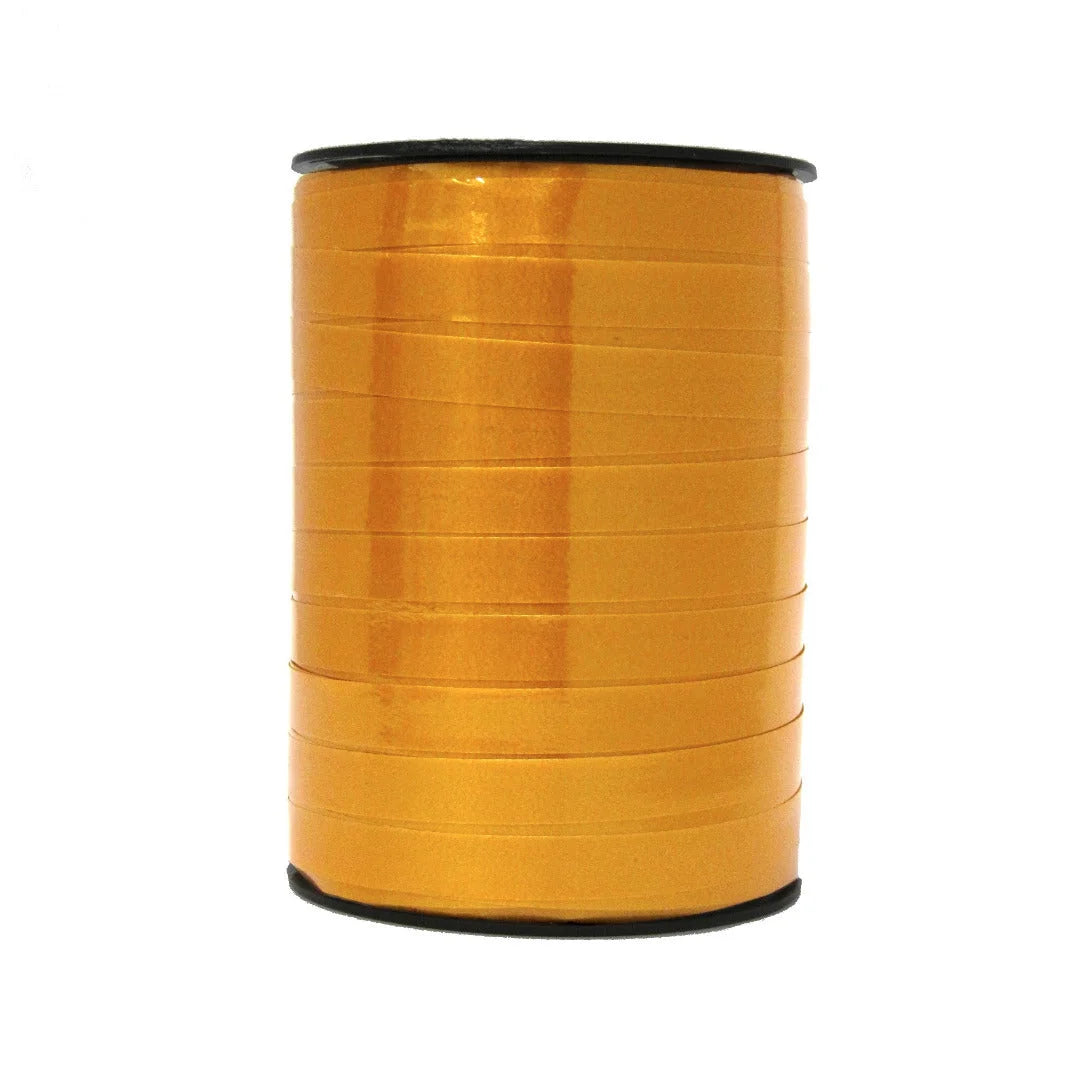 Bolduc laqué diamant coloris or 10 mm × 250 m – ruban brillant pour emballage de fêtes