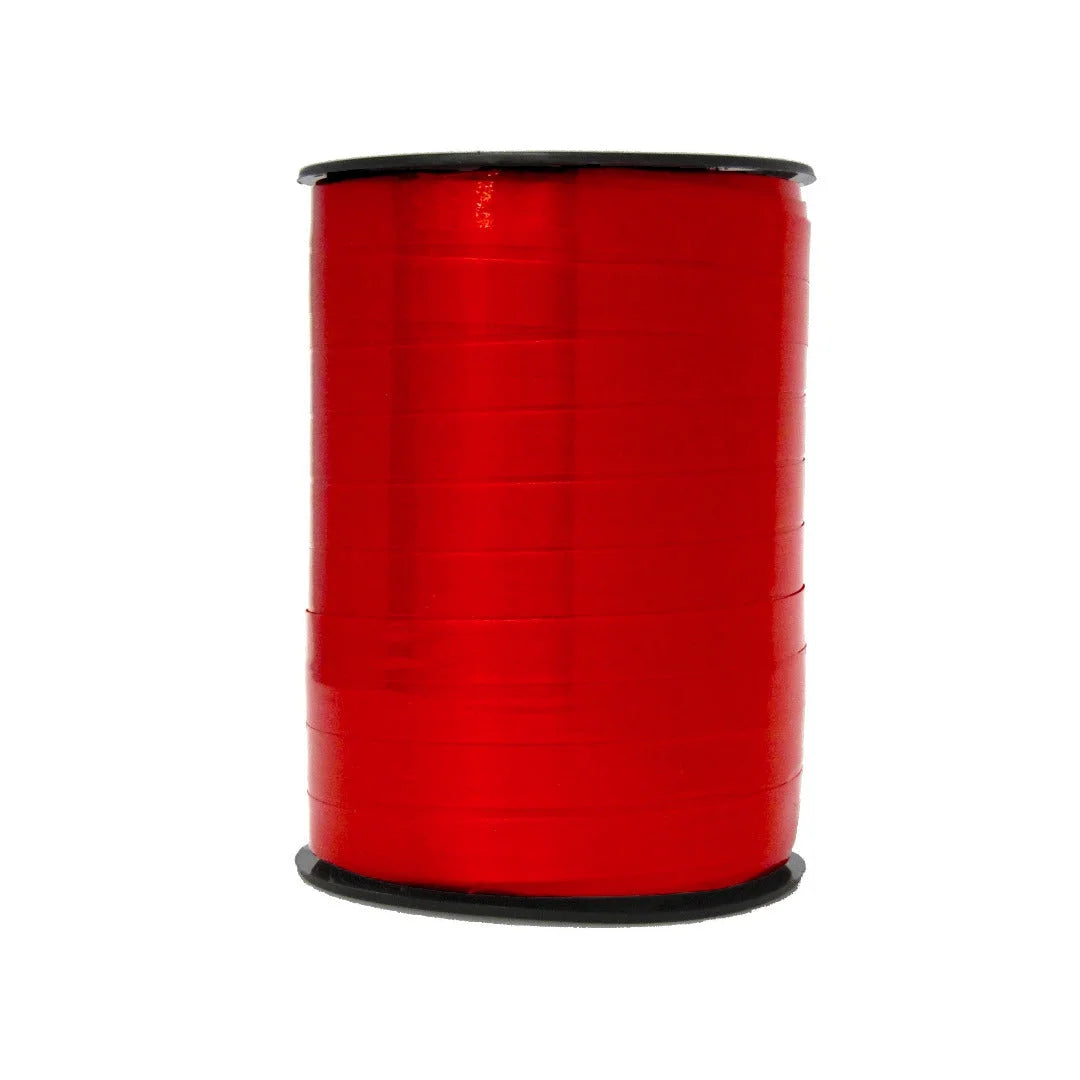 Bolduc laqué diamant coloris rouge 10 mm × 250 m pour emballage et décoration cadeaux