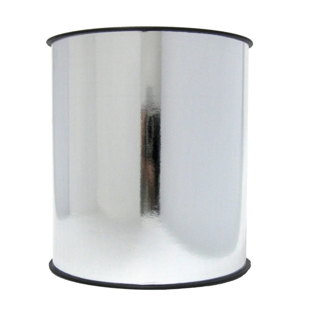 Bobine de bolduc miroir métallique 150 mm x 50 m coloris argent pour emballages cadeaux et vitrines