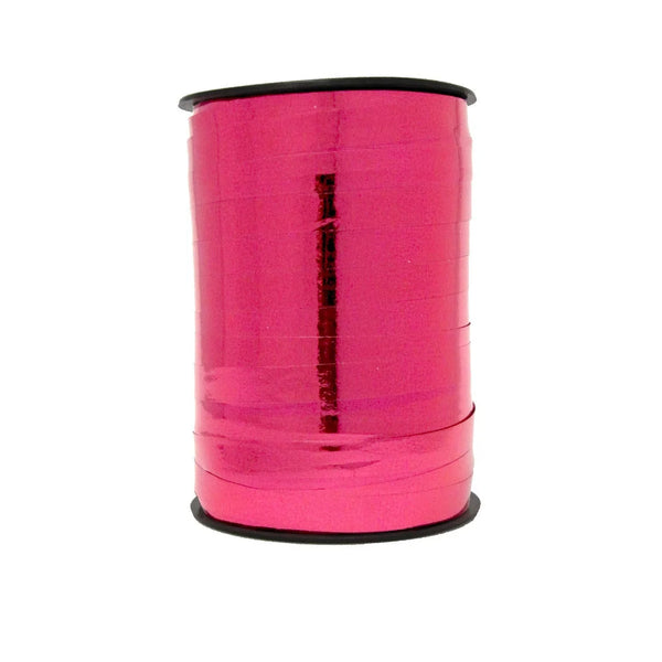 Bolduc miroir métallisé azalée (rose) 10 mm × 250 m pour décoration et emballage