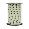 Bolduc Noël sapins vert sur crème motif Igor 10 mm 225 m