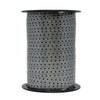 Bolduc imprimé pois brillants coloris noir 10 mm bobine 225 m pour emballage professionnel