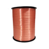 Bobine de bolduc satiné 7 mm × 500 m coloris rose orangé pour emballage cadeau